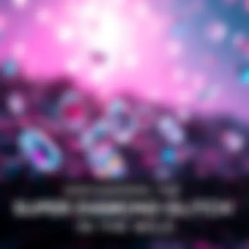 Several diamonds appear in a sparkling environment after one is collected, indicating a glitch effect.