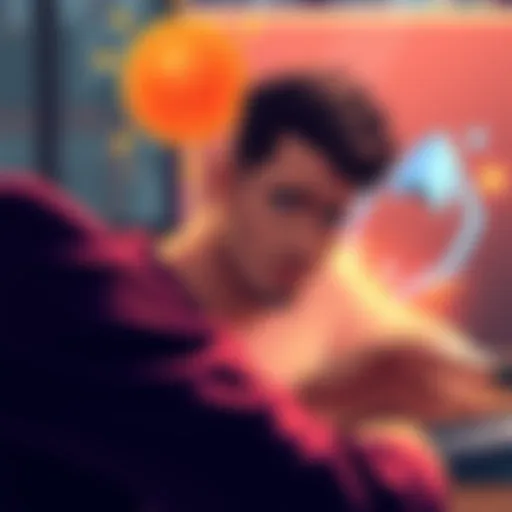 A graphic showing a person confused while trying to swap staked OSMO for stOSMO on Stride, with symbols of money and a blockchain in the background