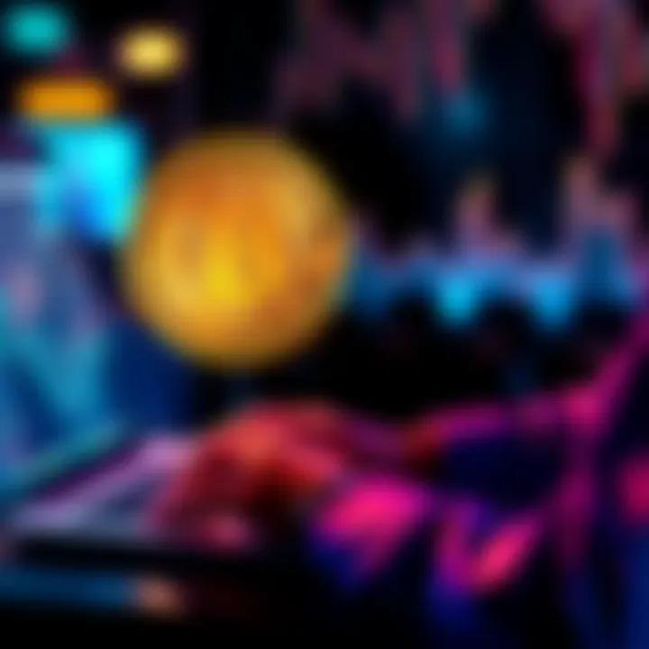 A person using a laptop to swap Bitcoin for Ethereum and altcoins on a non-custodial platform.