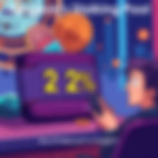 An illustration showing a digital wallet with a 2% fee label and a confused person looking at it