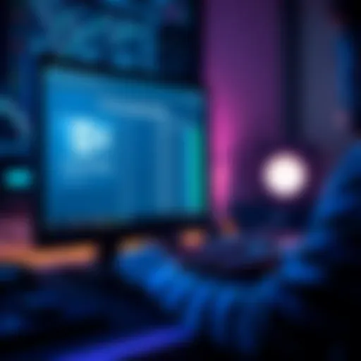 A person using tax software on a computer screen displaying CSV upload options for crypto gains