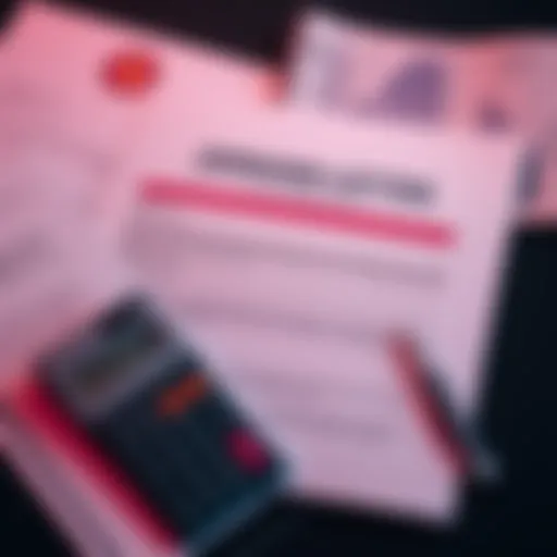 A tax demand letter alongside documents showing cryptocurrency transactions and a calculator, highlighting losses.
