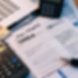 A close-up view of a 1099-DA tax form with highlighted sections for crypto reporting, surrounded by calculators and tax documents.