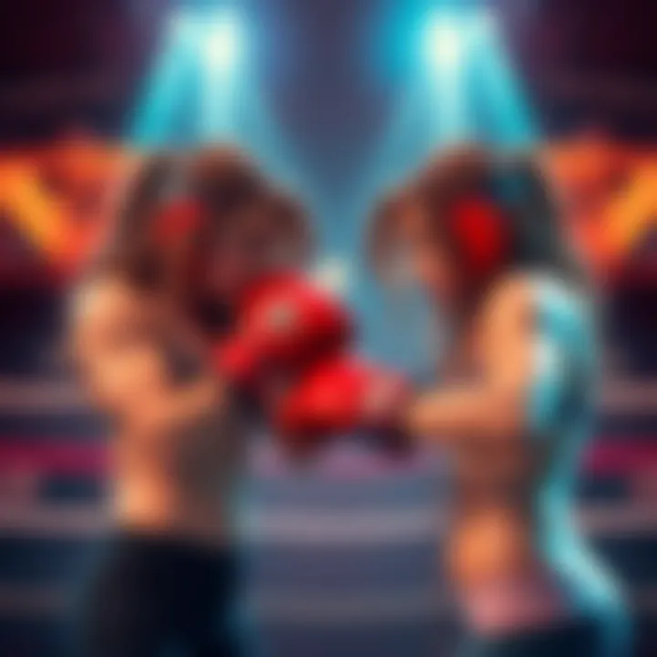 Tayla and Jolene face off in a dramatic showdown, each ready to prove their strength and skill in a friendly debate about who would win a fight.