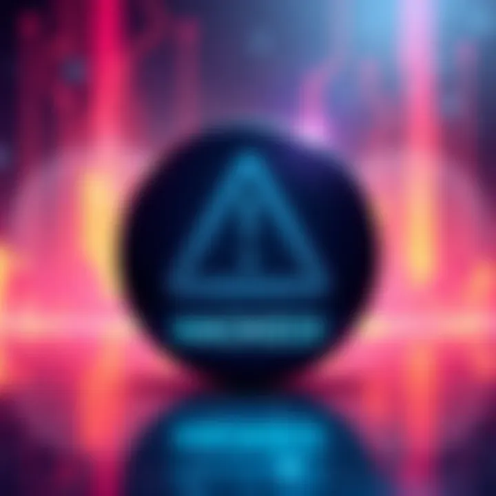 Graphic showing a warning sign with a digital background representing the TectonicFi hack on the Cronos chain