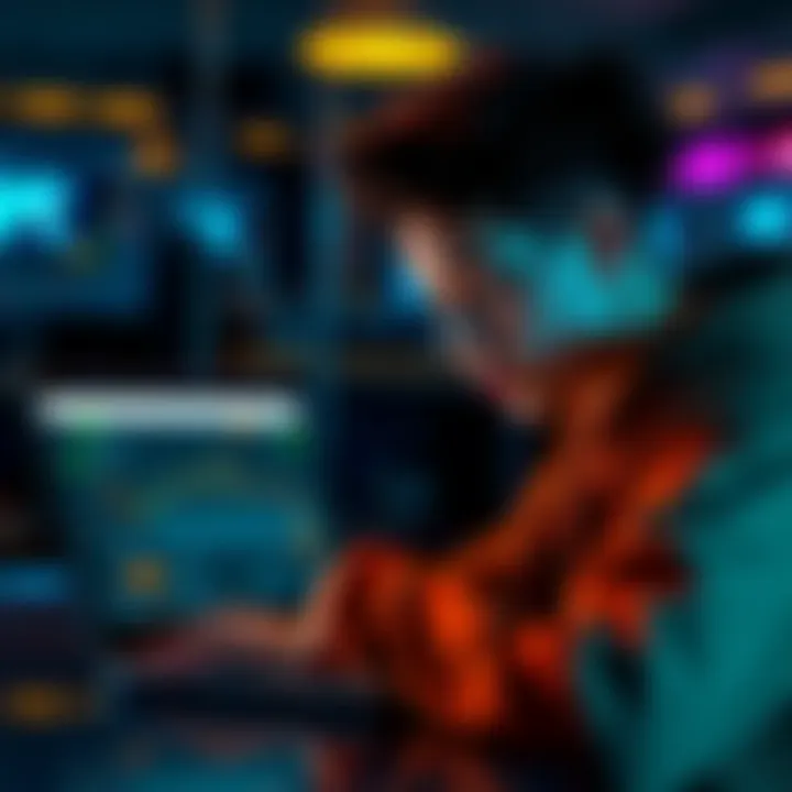 A 17-year-old person researching ways to obtain Ethereum online, focused on a laptop with various crypto trading pages open.