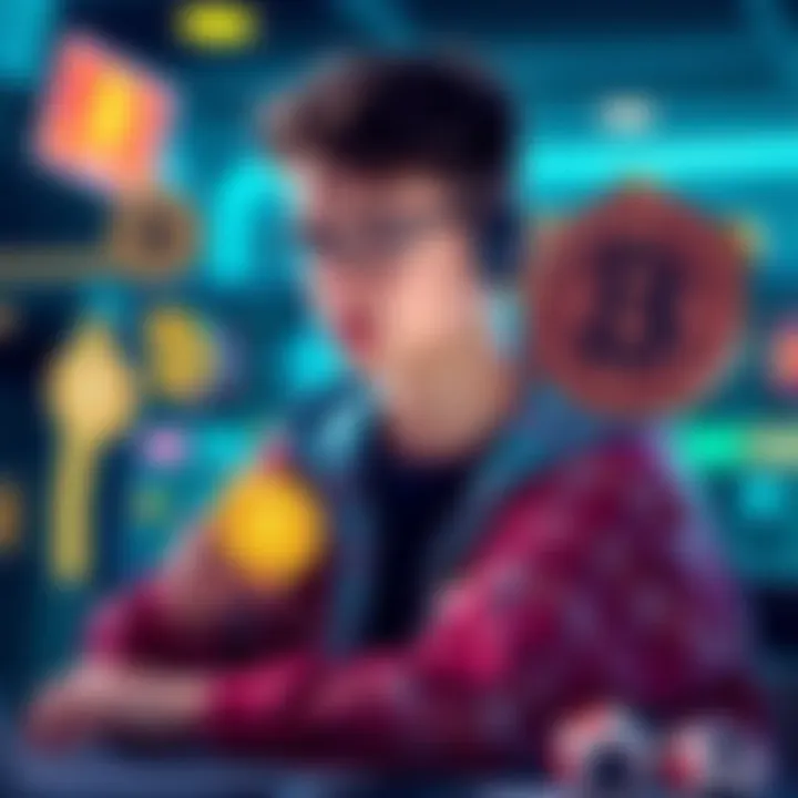 A teenager considering different cryptocurrency wallet options to cash out winnings from gambling.