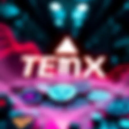 TenX logo with Tezos tokens graphic symbolizing investment and growth