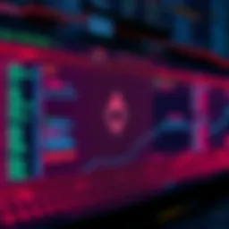 A visual representation of the TerraNullius message board showing hex coordinates and messages on the Ethereum blockchain