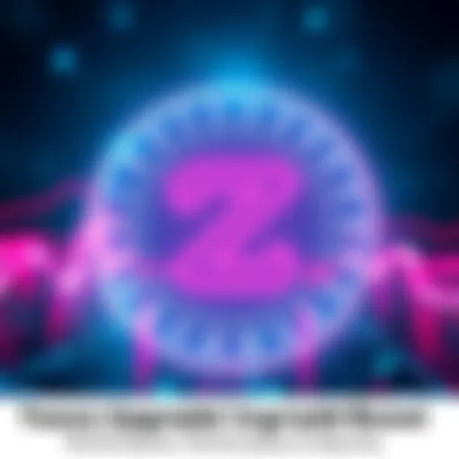 Visual representation of Tezos protocol upgrade highlighting improved speed and security features