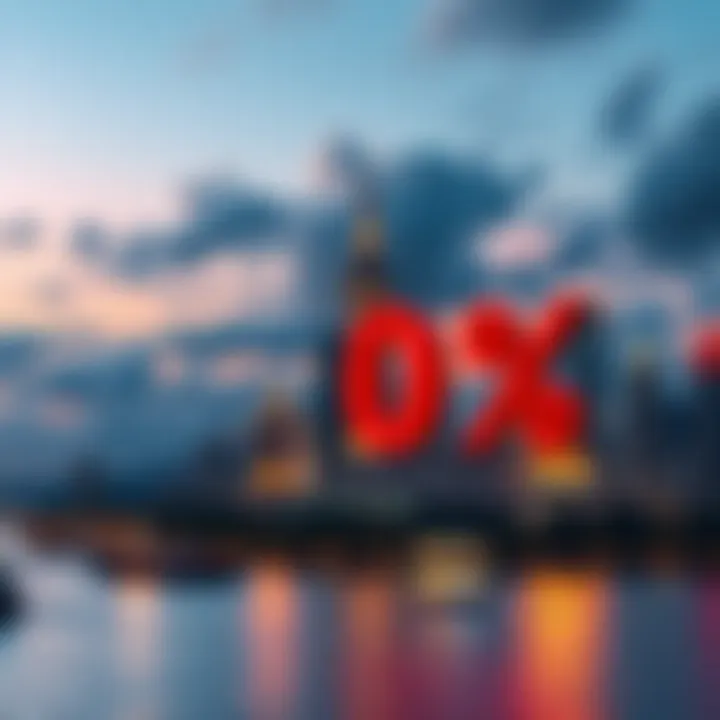 Graphic showing Thailand's skyline with cryptocurrency symbols and a tax 0% sign