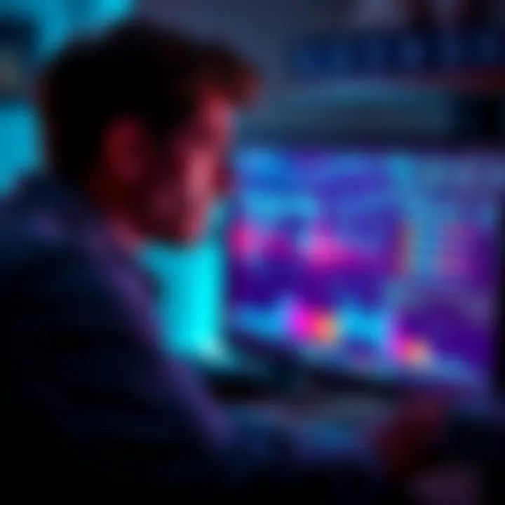 A frustrated person looking at a computer screen displaying loading symbols, representing connectivity problems with THETA Edge Nodes.