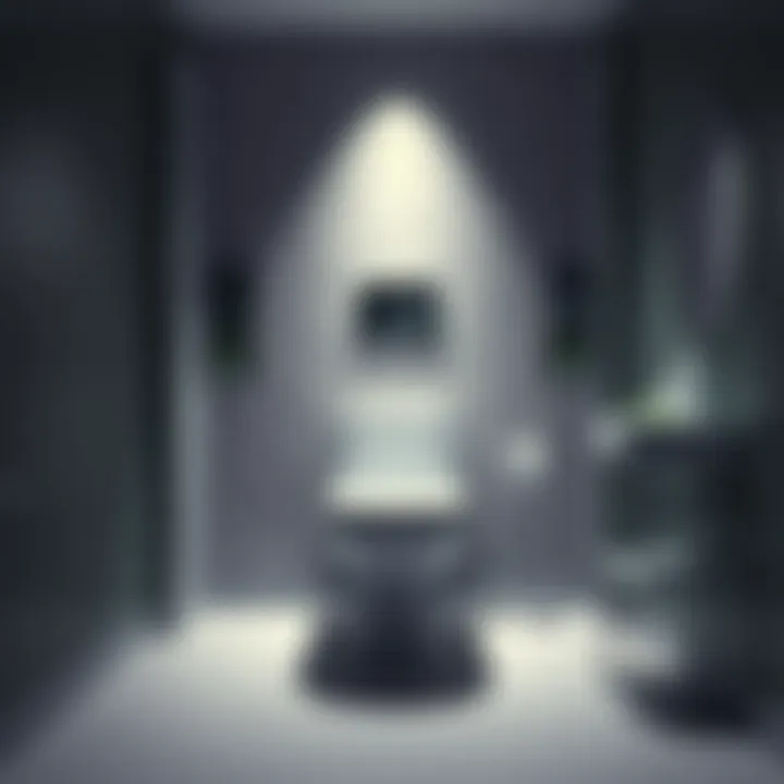 A modern toilet in a clean bathroom reflecting the challenges homeowners face in Massachusetts with regulations on toilet replacements.