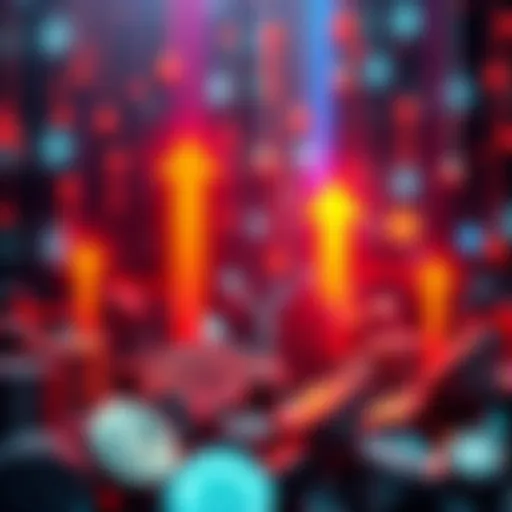 Graphic showing tokens being affected by inflation, with arrows indicating the shift of value from long-term holders to short-term users, representing economic impact.