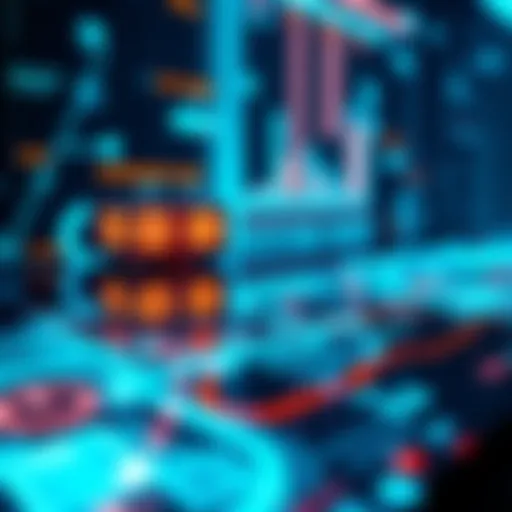 Visual representation of Hedera Glance feature showing active blocks tracking on a digital interface