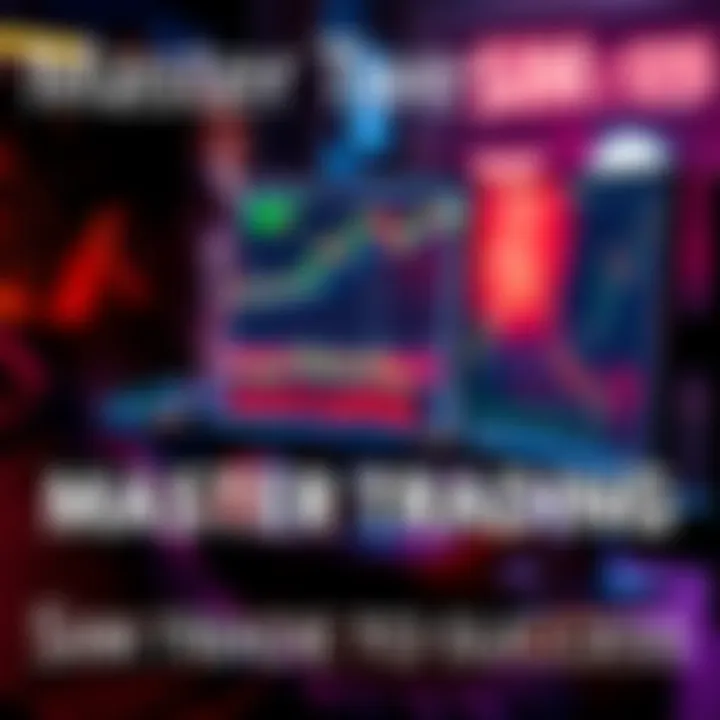 A person analyzing market charts on a computer screen with trading simulation software