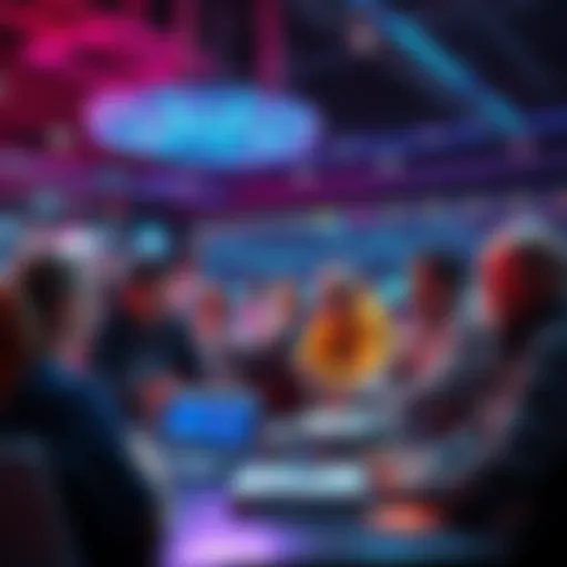 People participating in an online discussion about trading strategies and current events with a Lightning Network tip feature