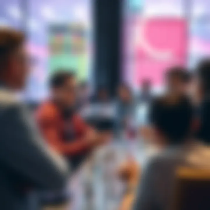 People engaging in a discussion about trading ideas and current events in a forum setting