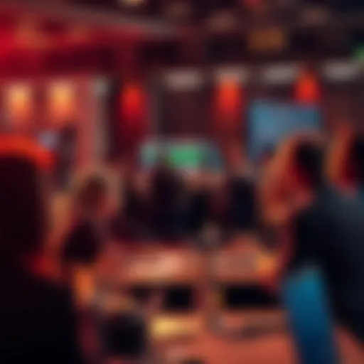 A group of people discussing trading strategies and market events in a lively forum setting