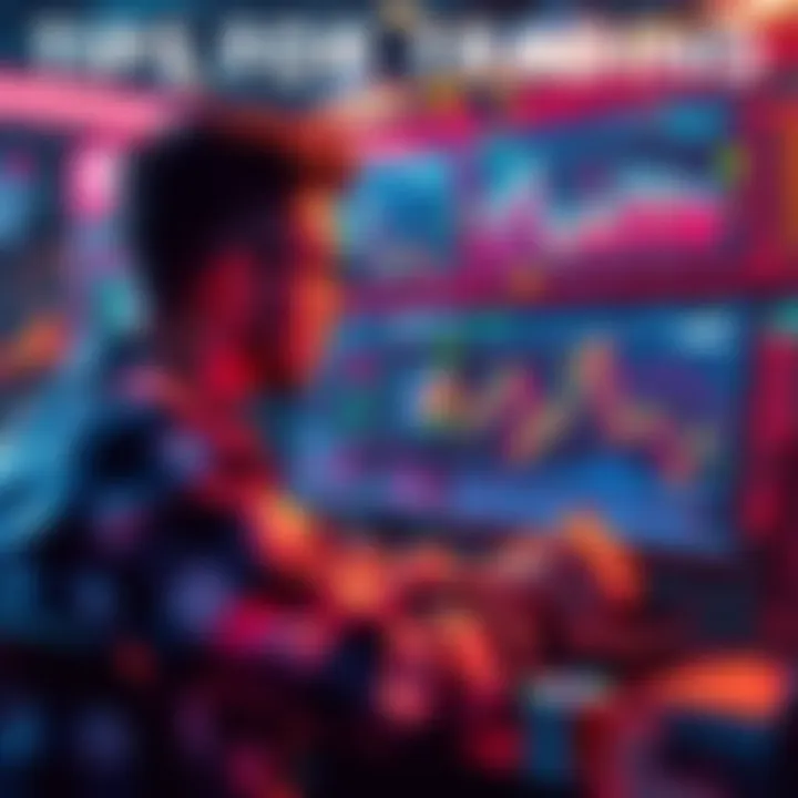 A beginner studying memecoin trading on the Solana network, with charts and tokens displayed on a screen