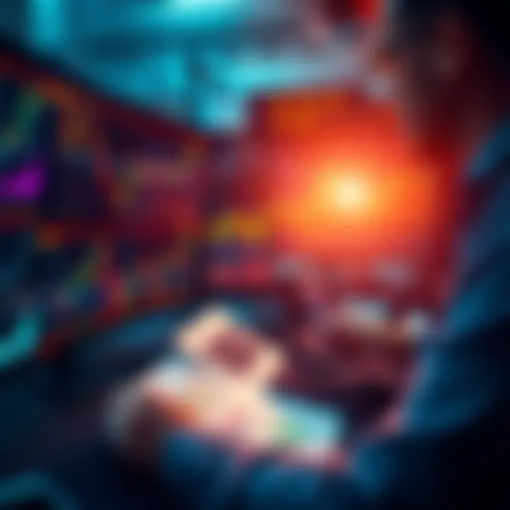 A person analyzing stock charts and making decisions to buy, sell, or hold investments.