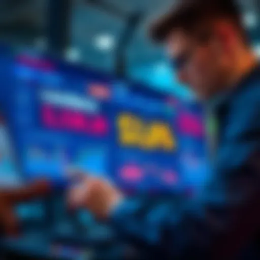 A person trading tokenized stocks on a digital platform, with cashback offers displayed on the screen.