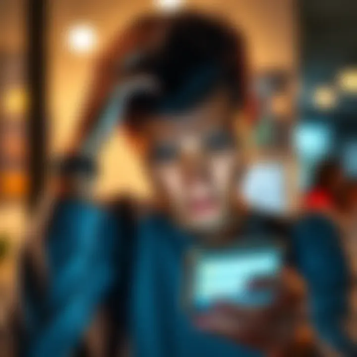 A frustrated person looking at a phone screen showing failed transaction messages while holding their head in disappointment.