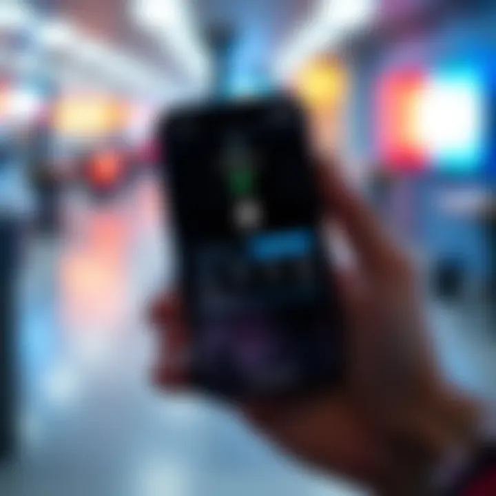 A person holding a new iPhone with a screen showing Apple ID settings, illustrating data transfer,