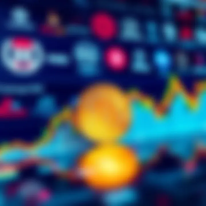 A graphic showing Bitcoin's price fluctuations with institutional logos in the background, representing current trends in the crypto market.