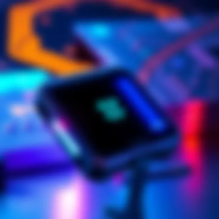 A close-up view of the Trezor 7 Bitcoin wallet displaying its sleek design and LED screen, emphasizing its security features against quantum threats.