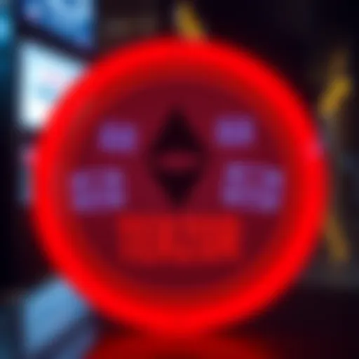 A warning sign with a Trezor logo and phishing email icons, highlighting the rise in scams targeting digital asset users.