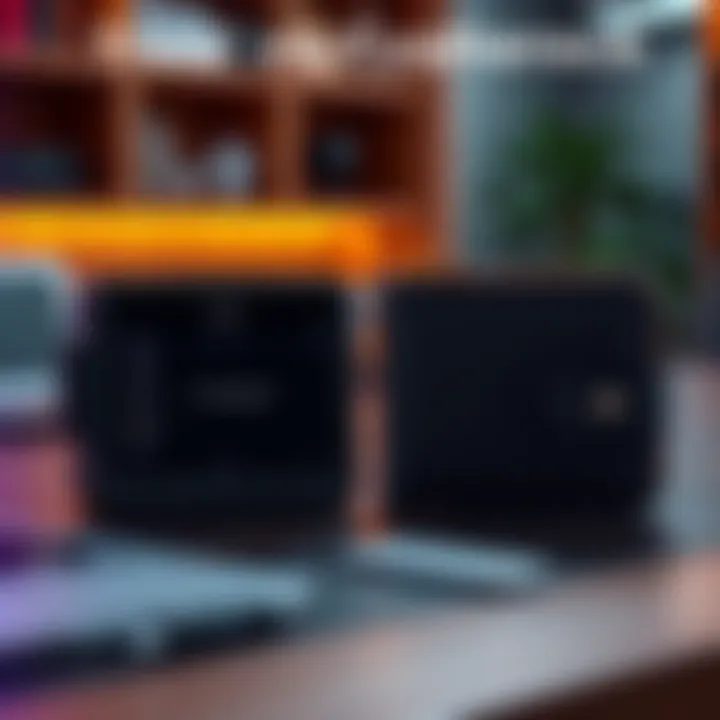 A visual comparison of Trezor hardware wallet and Cypherock wallet on a table, showcasing their designs and features.