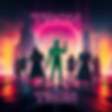 A dramatic poster of Tron Ares featuring futuristic landscapes and characters in neon attire, symbolizing a sci-fi adventure that has underperformed at the box office.