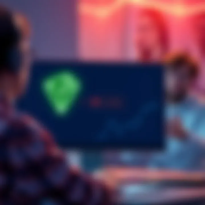A computer screen showing an error accessing a Tron wallet, with a frustrated person in the background seeking help.