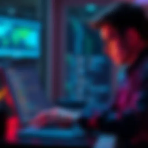 A person reviewing code on a laptop while encountering an error message related to ink! contract upload in an IaaC project.