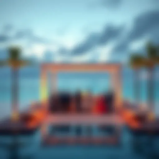 The Trump family and Saudi partners celebrate the launch of a tokenized resort in the Maldives, featuring luxury beachside views and modern designs.