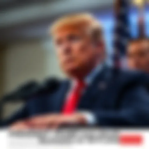 President Trump addresses the media about 9/11 claims, looking serious and concerned.