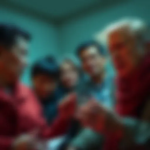 Frustrated families feeling the effects of rising debt due to Trump's economic decisions.