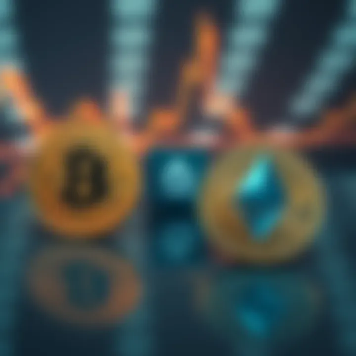 UBS logo displayed alongside Bitcoin and Ether symbols, representing new trading options for wealthy clients.