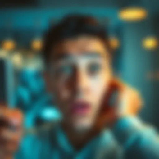 A person looking surprised at a cash deposit notification on their brokerage account screen