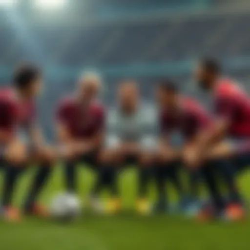 Members of the US Men's soccer team discussing the impact of Bitcoin's decline on the sport
