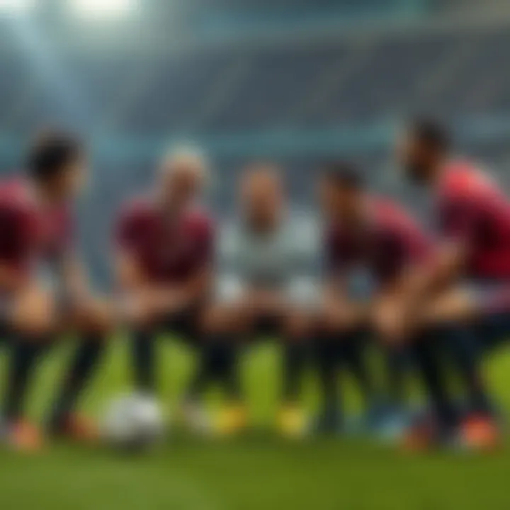 Members of the US Men's soccer team discussing the impact of Bitcoin's decline on the sport