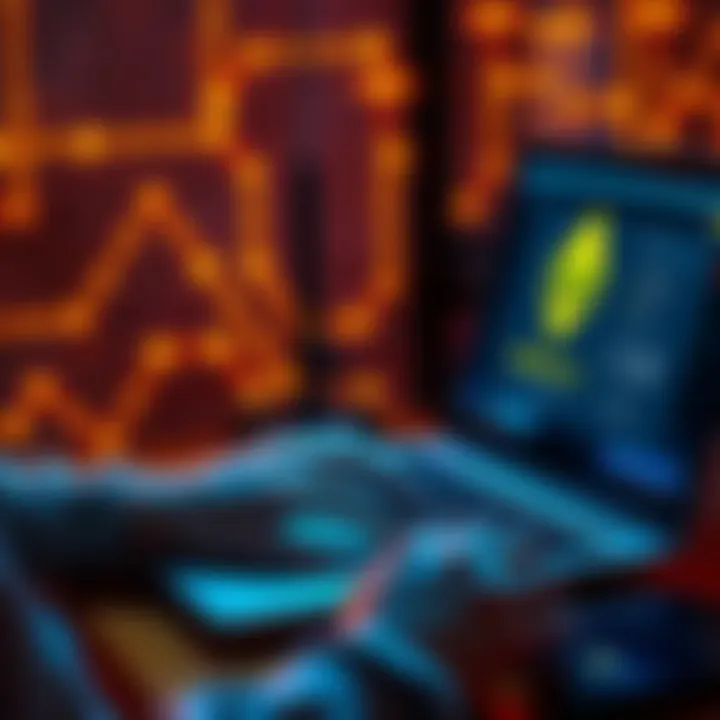 A person using a laptop to buy USDC on the Ethereum network through Metamask after purchasing ETH from Coinbase