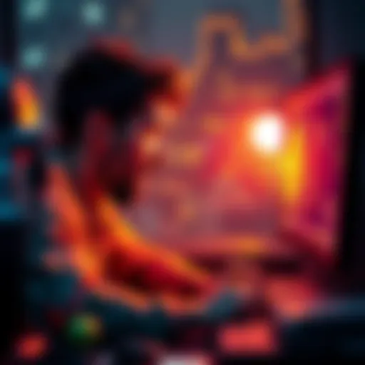A shocked person looking at their computer screen, realizing their cryptocurrency has vanished after installing a new wallet