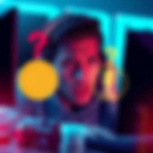 A person looking at a computer screen with a worried expression, frustrated over a failed ETH swap on the BNB network. There are graphics of USDT and DAI tokens, with a question mark above them, symbo...