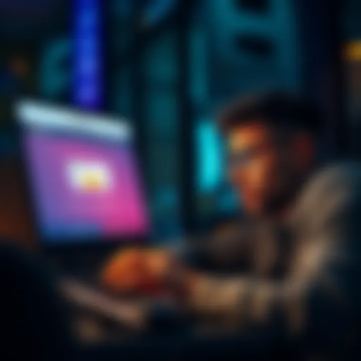 A person looking frustrated while using a laptop, showing a Binance KYC process on the screen
