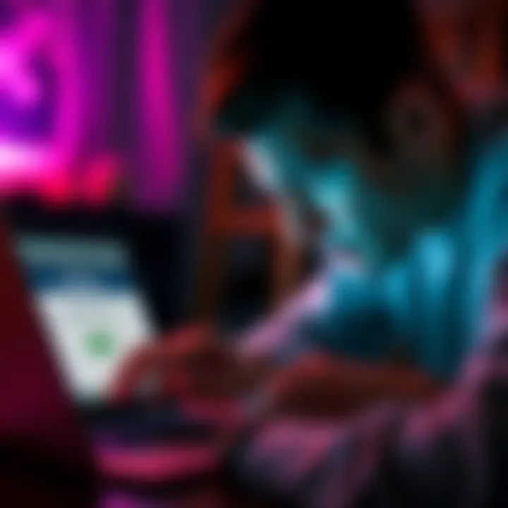 A person looking stressed while looking at a laptop with Revolut's website open, showing a locked account message