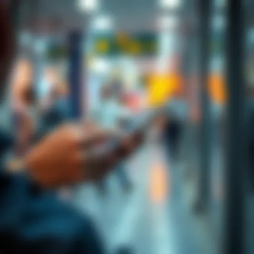 A concerned person using a smartphone to seek help about missing HBAR funds after a transfer without a memo.