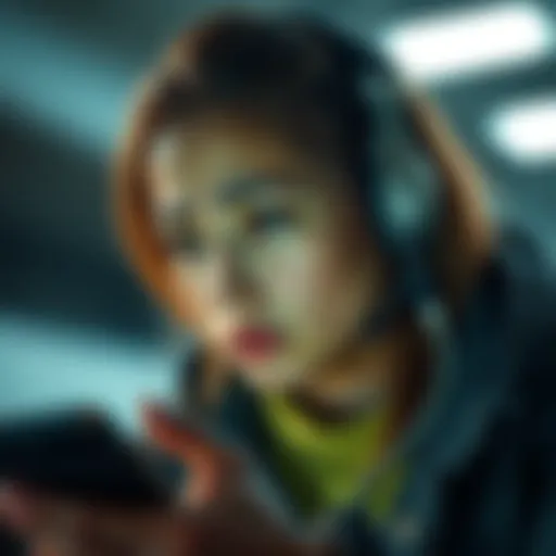 A concerned person looking at their device with a sad expression, seeking help regarding verification issues.