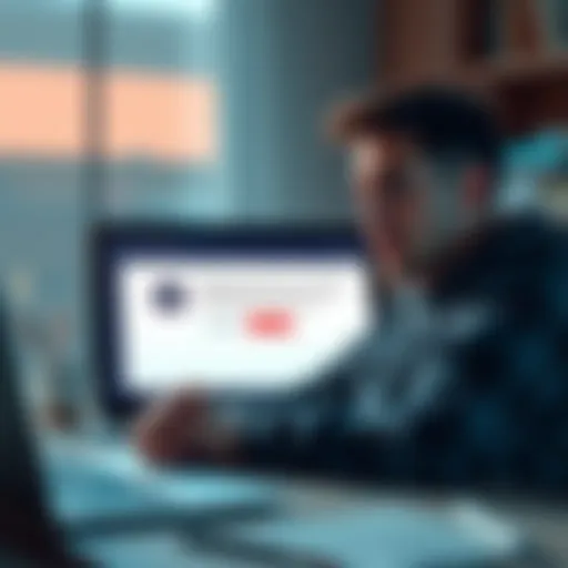 A frustrated person on a laptop showing a failed KYC check message, seeking help with Curve account